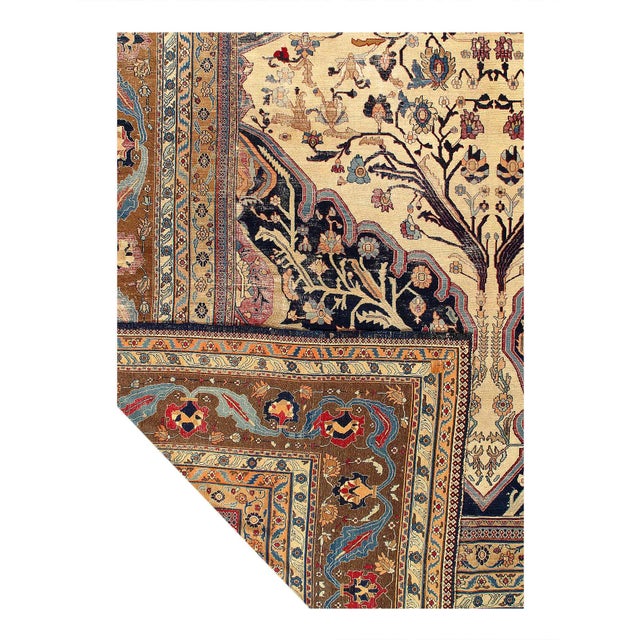 Traditional Pasargad DC Fine Hand Knotted Persian Antique Kermanshah Rug For Sale - Image 3 of 4