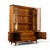 Wood Young Manufacturing Concave Vintage Mid Century Modern China Cabinet C. 1960s, Attributed For Sale - Image 7 of 13