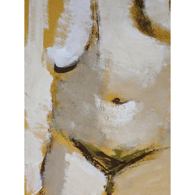 Lucien Joseph Fontanarosa, Nude Study, Oil on Cardboard, 1950s For Sale - Image 4 of 6