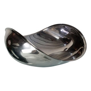 Silver-Plated Candara Bowl attributed to Lino Sabattini, Italy, 1970s For Sale