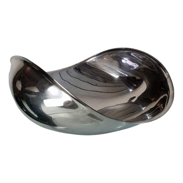 Silver-Plated Candara Bowl attributed to Lino Sabattini, Italy, 1970s For Sale