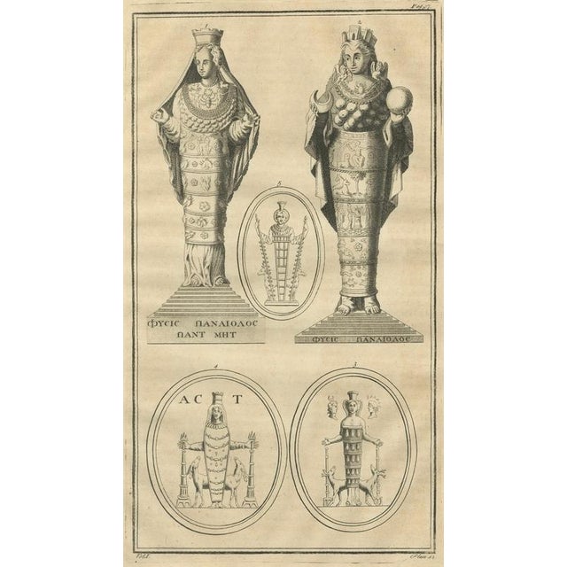 Bernard de Montfaucon, Diana of Ephesus, 1721, Engraving on Paper For Sale - Image 4 of 9