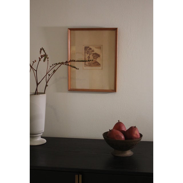 Early 20th Century 1900s Antique Forest Print, "Three Pines" by John Hambleton For Sale - Image 5 of 5