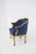Vintage Blue Velvet and Gilt Wood Armchair, 1890s For Sale - Image 9 of 10