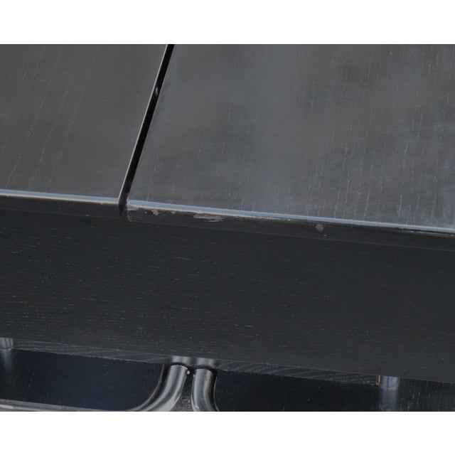 Vintage Italian Chrome and Black Ebonised Wooden Coffee Table with Hidden Bar, 1970s For Sale - Image 15 of 18