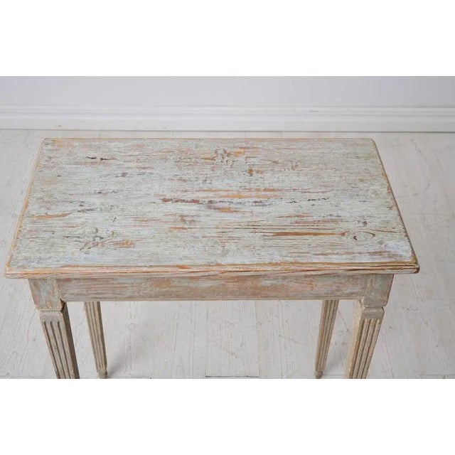 Small Swedish Gustavian Side Table For Sale - Image 9 of 10