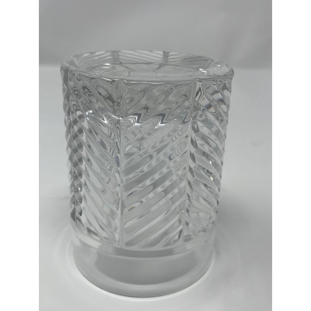 Vintage Ralph Lauren Crystal Herringbone Classic Double Old Fashioned Glasses, Set of 12 For Sale - Image 12 of 15