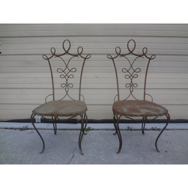 Pair of French Art Deco Chairs by Rene Prou For Sale - Image 11 of 12