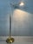 High-quality vintage reading lamp by Deknudt Lighting (Belgium). Slim brass floor lamp. Infinitely adjustable in height...
