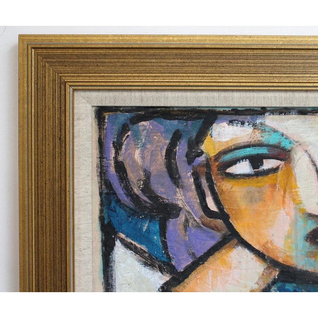 Hidden portraits xxvii', acrylic on canvas mounted on board, florentine school (circa 1980s-90s). This gallery has...