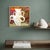 2020s Christiane Corcelle "Four-Handled Serenade" Mixed Media on Canvas, Small Abstract Still Life of a White Vase on Paisley, 2023 For Sale - Image 5 of 6
