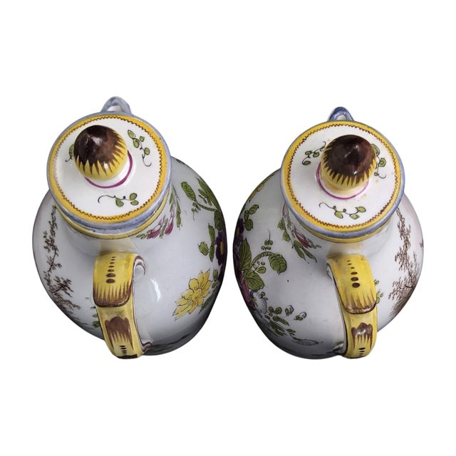 18th Century Faience Covered Cruets from Veuve Perrin Marseille, 1770s, Set of 2 For Sale - Image 5 of 11