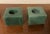 Green Agate Stone Square Display Base Block Cubes or Candlesticks - a Pair For Sale - Image 4 of 13