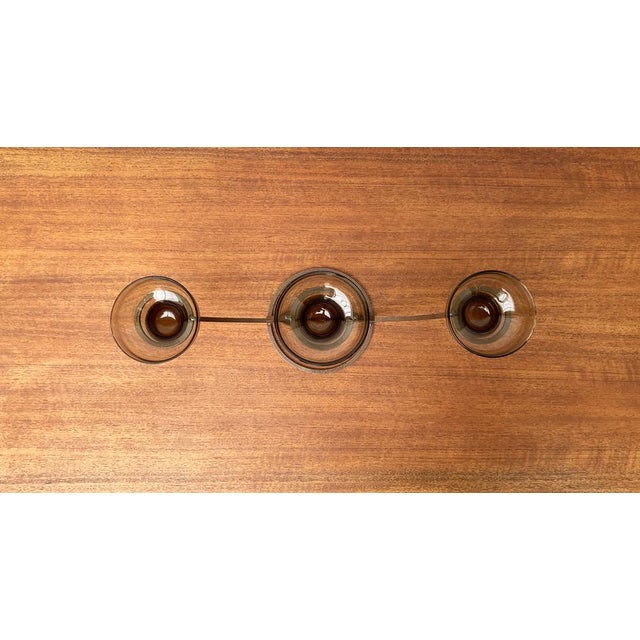 Mid-Century Danish Metal and Glass Candleholder, 1960s For Sale - Image 4 of 18