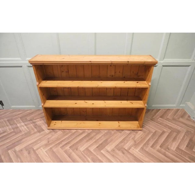 Wood Vintage Pine Bookcase, 1960 For Sale - Image 7 of 8