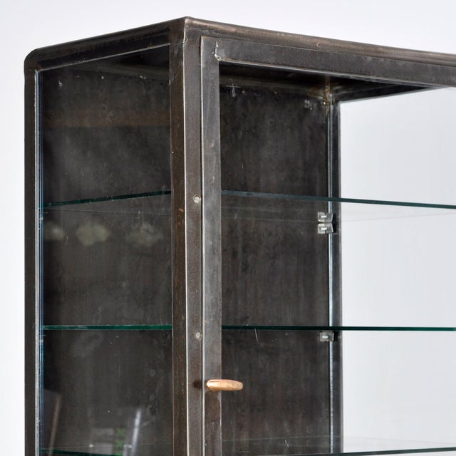 Polished Iron Medicine Cabinet, 1950s For Sale - Image 6 of 12