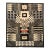 Vintage Oversized Bauhaus Tapestry in Black With Geometric Pattern - Rug & Kilim For Sale