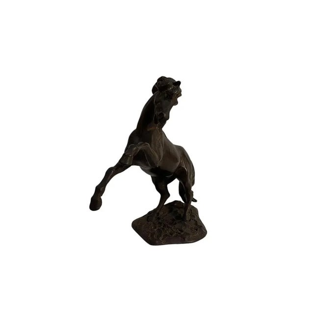 Bronze sculpture, horse, 20th century Elegant and refined bronze sculpture depicting a rearing horse. Excellent condition,...
