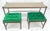 Mid Century c1970s Faux Bamboo Console Sofa Table & Pair Nesting Benches MINT! For Sale - Image 11 of 18