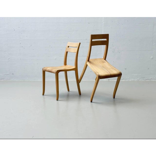 Wood Model Tanox Wooden Chair in Beech, 2000s For Sale - Image 7 of 18