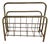 Hollywood Regency Style Gold-Plated Magazine Rack For Sale