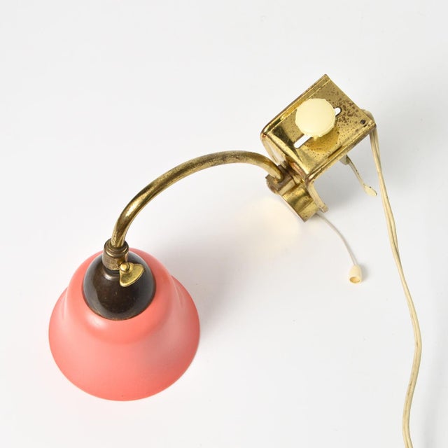 Mid-Century Brass Clamp Lamp, 1950s For Sale - Image 4 of 9