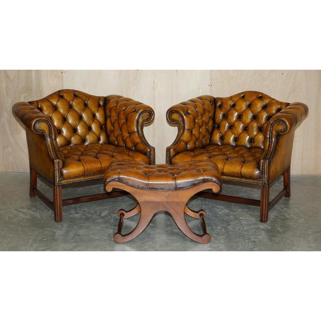 We are delighted to offer for sale this absolutely stunning, victorian circa 1880 fully restored chesterfield whisky brown...