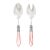 Light Pink VIETRI Aladdin Brilliant Light Pink Salad Server Set For Sale - Image 8 of 8