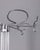 Floor coat stand with black metal base and chromed metal body, designed by Isao Hosoe for Valenti, 1970s. This piece has...