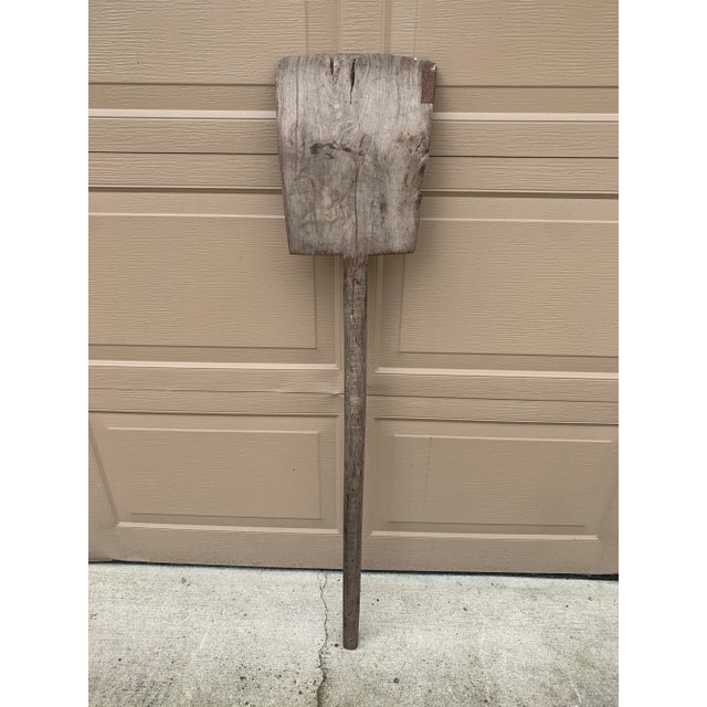 Brown Antique 19th Century Hand Made Wooden Grain Shovel For Sale - Image 8 of 10