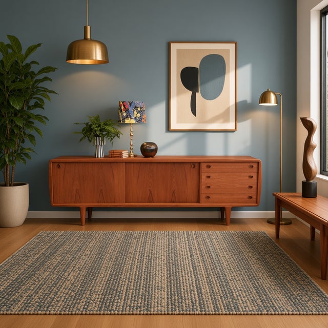 H.P. Hansen Long Sideboard in Teak with Drawers and Sliding Doors from H.P. Hansen, 1960s For Sale - Image 4 of 18