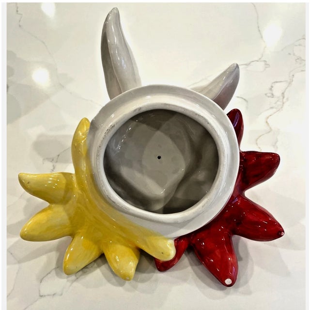 Ceramic Easter Cookie Jar - Fitz & Floyd "Bunny Blooms" Retired Ceramic Cookie Jar, 2003 For Sale - Image 7 of 11