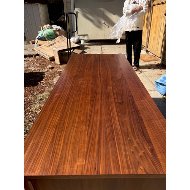 2020s Walnut Executive Desk For Sale - Image 5 of 5