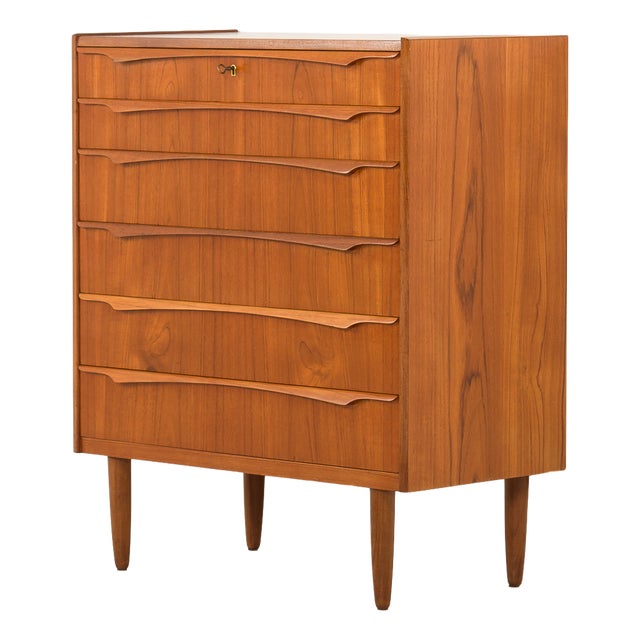 Mid-Century Danish Teak Chest of Drawers from Genega Mobler, 1960s For Sale