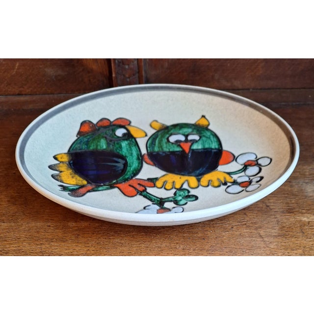 Vintage Ceramic Wall Plate from Wächtersbach, 1970s, in Very Good conditions. Designed 1970 to 1979 This piece has an...