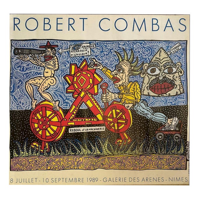 Reboul and His Machinery Poster after Robert Combas For Sale