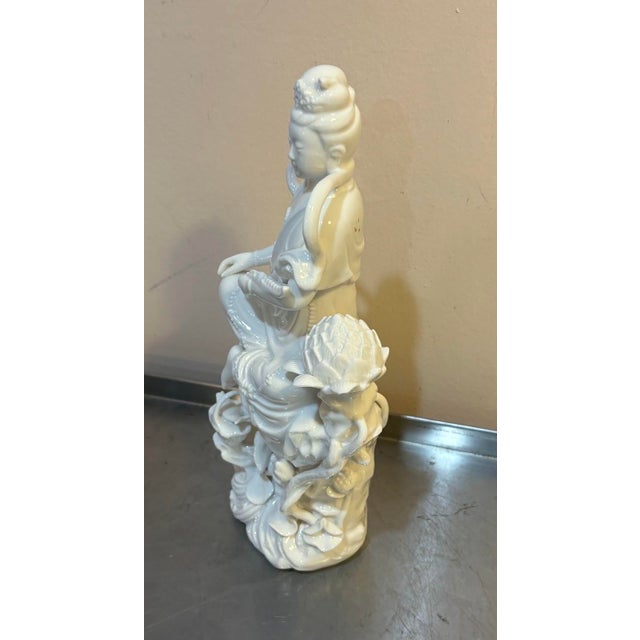 Large Blanc de Chine Japanese porcelain figurine. Excellent condition.