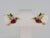Ruby Red Hummingbird Earings Studs With Rubies in 14k Gold - 2 Pieces For Sale - Image 8 of 9