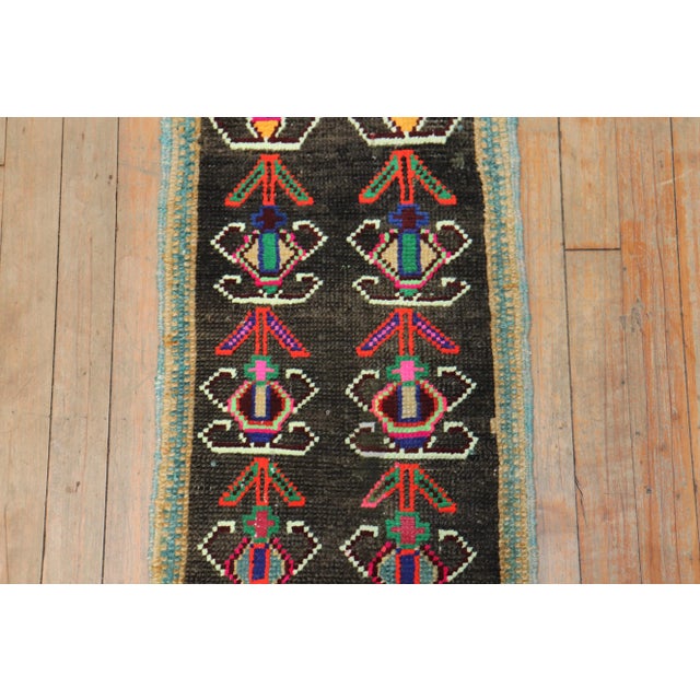 Vintage Tribal Mini Turkish Mat Rug - 1'3" x 2'9" For Sale - Image 4 of 7