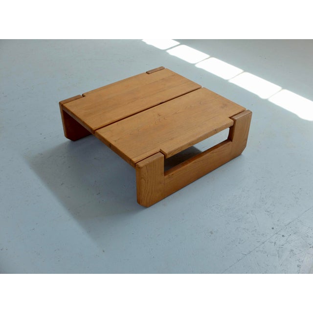 Coffee Table in Elm Wood from Regain, France, 1960s For Sale - Image 11 of 18