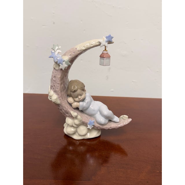 Ceramic Antonio Ramos for Lladró Heavenly Slumber Boy Porcelain Figurine For Sale - Image 7 of 12