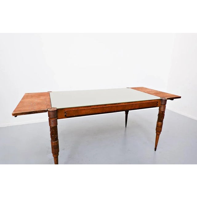 Italian Extendable Dining Table by Pier Luigi Colli, 1940s For Sale - Image 10 of 17