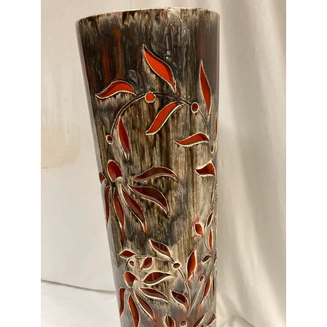 Ceramic Large Ceramic Lamp from Vallauris, 1970 For Sale - Image 7 of 8