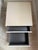 2000 - 2009 Dado B&b Italia Contemporary Bedside Table in White Gloss With Tan Satin Trim For Sale - Image 5 of 8