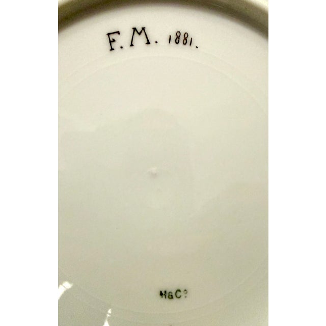 Antique Limoges Cabinet Plate Collection, 1880 - 1882, Set of 8 For Sale - Image 12 of 16