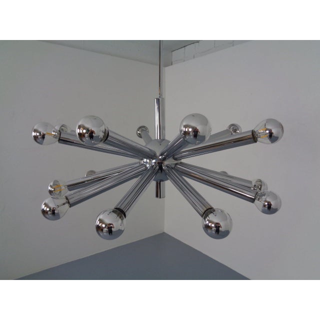 Mid-Century Modern Large Sputnik Pendant Light by Gaetano Sciolari for Sciolari, Italy, 1960s For Sale - Image 3 of 18