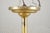 Metal Vintage Art Deco Ribbed Glass Brass Semi Flush Mount Light For Sale - Image 7 of 10
