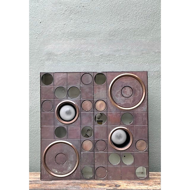 Vintage Lightolier Brutalist Block Light Box For Sale - Image 10 of 12