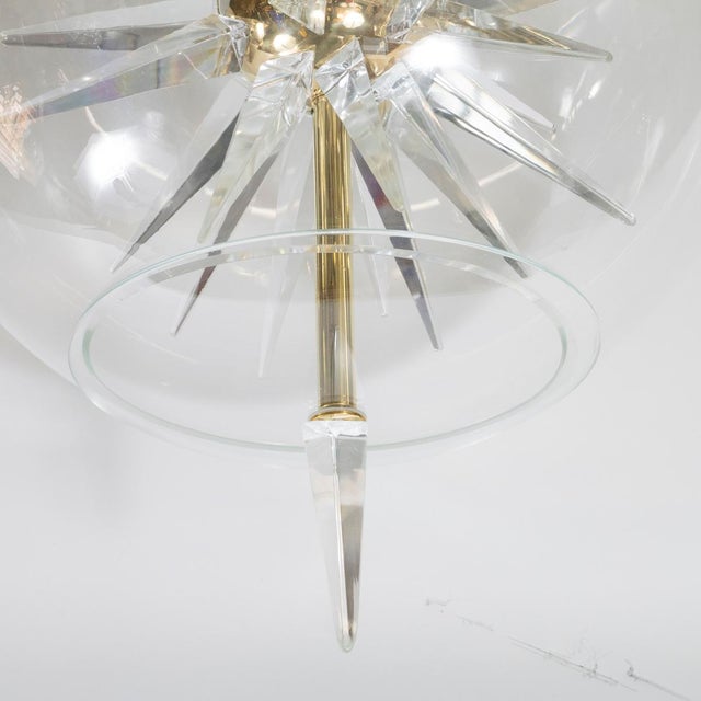 Internal starburst spherical pendant For Sale - Image 10 of 11