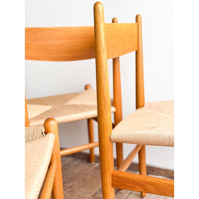 Mid-Century CH36 Dining Chairs in Oak with New Danish Cord by Hans J. Wegner, Carl Hansen & Søn, Denmark, 1960s, Set of 6 For Sale - Image 15 of 18